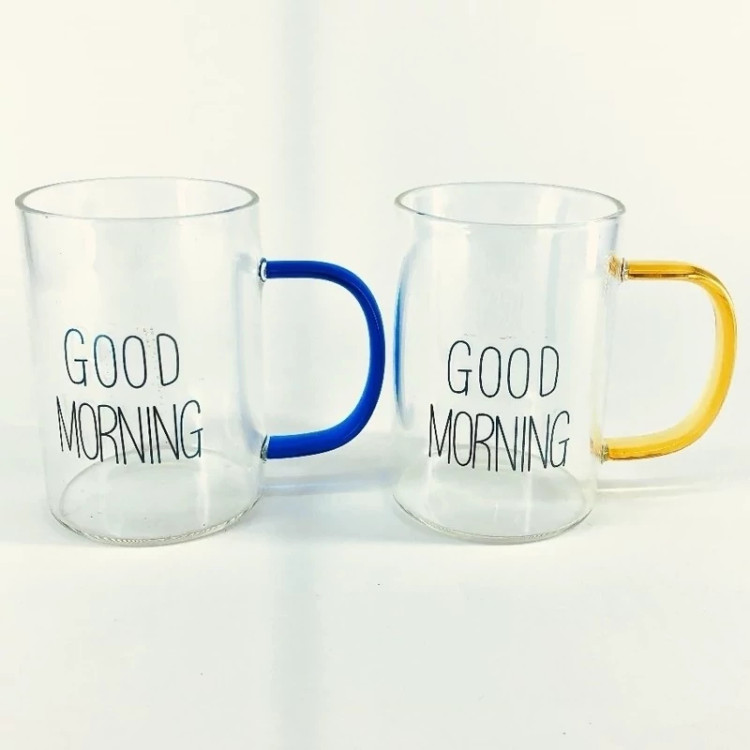ماگ مدل استوانه ایی GOOD MORNING 460