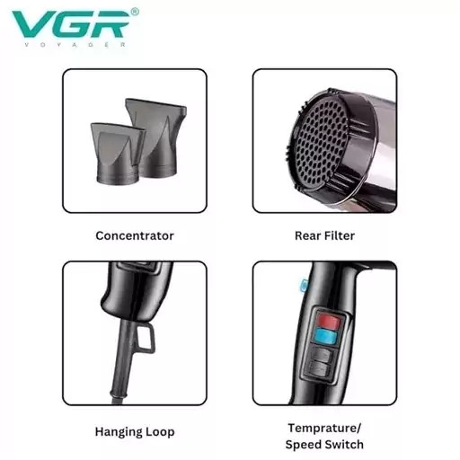 سشوار وی جی ار مدل V-466