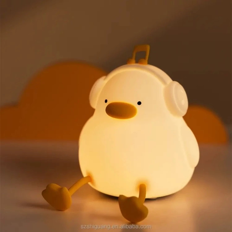 چراغ خواب سیلیکون دیجی اردک Sleeping baby rabbit silicone night light