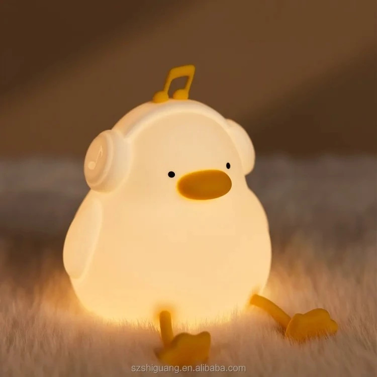 چراغ خواب سیلیکون دیجی اردک Sleeping baby rabbit silicone night light