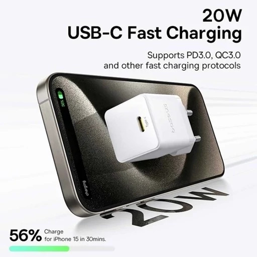 شارژر دیواری تایپ سی20 وات بیسوس CCZC20CE