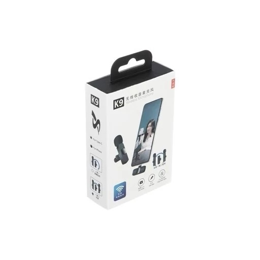 میکروفن یقه ای بی سیم مدل K9 Dual Type-C بسته 2 عددی
