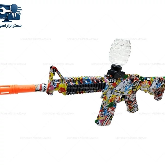 تفنگ شارژی تیر ژله ای طرح دار ام 4 مدل M4A1 WATER BOMB GUN