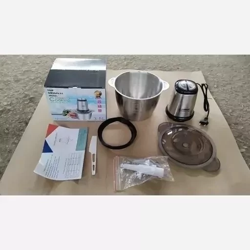 خرد کن برقی استیل 3 و نیم لیتری ، W1200وات دو سرعته مارک کوکینگ