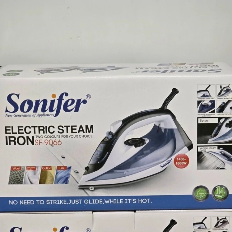 اتو بخار سونیفر (کفه سرامیکی) 1600w (طراحی ارگونومیک) SF-9066