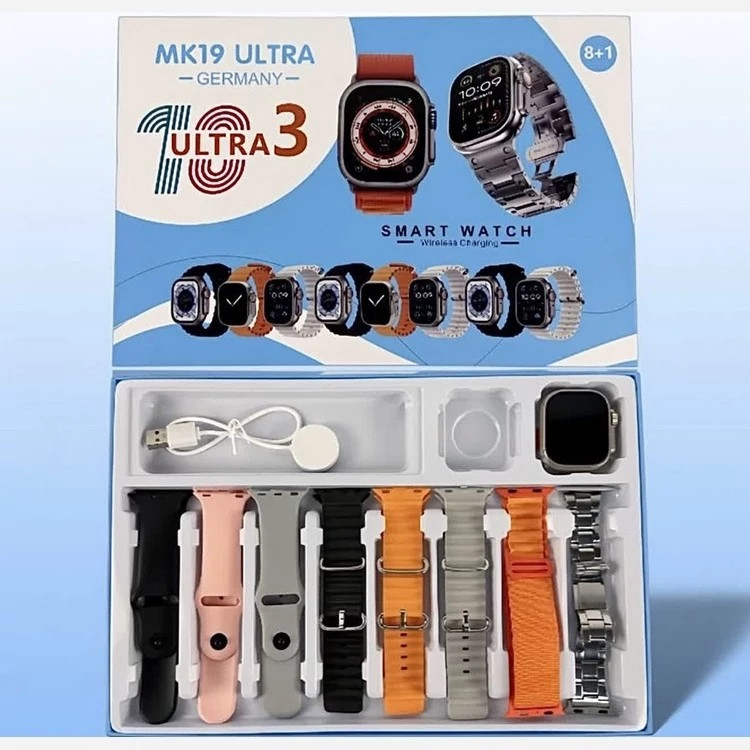 ساعت هوشمند پک 8 بند mk19 ultra Smart watch pack