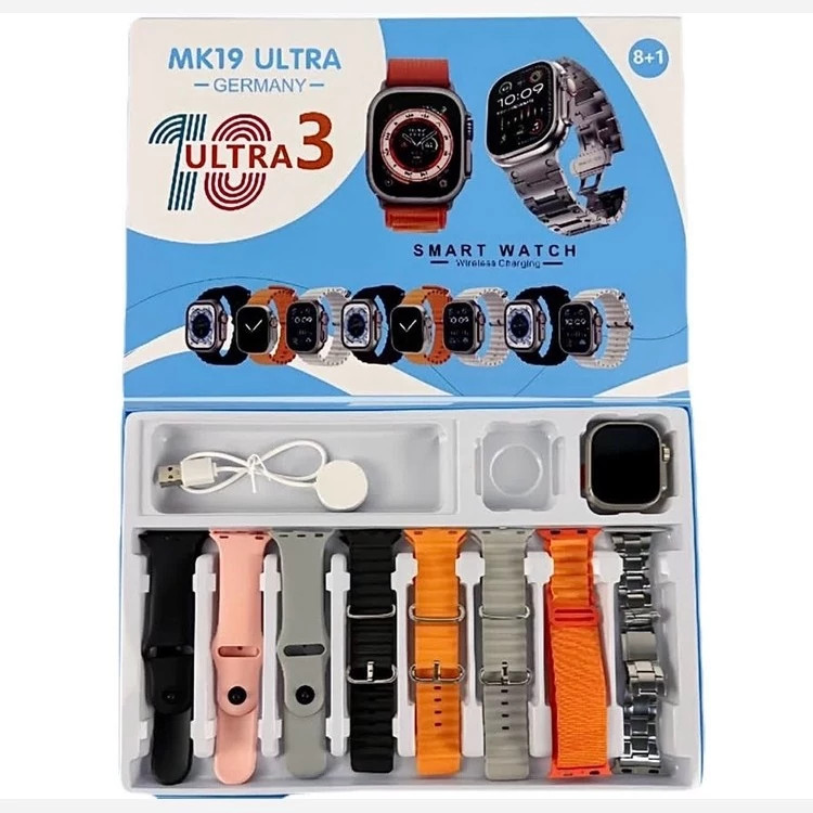 ساعت هوشمند پک 8 بند mk19 ultra Smart watch pack