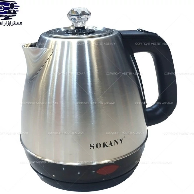 کتری برقی سوکانی 1.7 لیتری 1500 وات بدنه استیل مدل SOKANY SK-09046