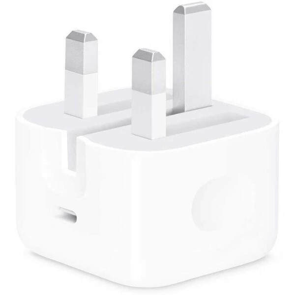 شارژر دو پرت برند اپل 35 وات مخصوص آیفون 14 و 15 سفید Apple dual port charger 35 w