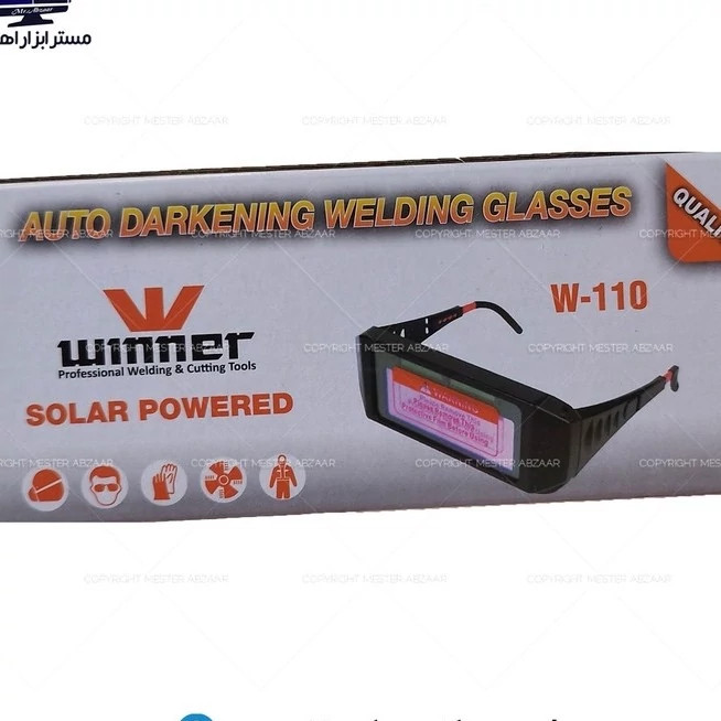 عینک جوشکاری اتوماتیک برند وینر شیشه عینک اتومات مدل WINNER W-110 ا