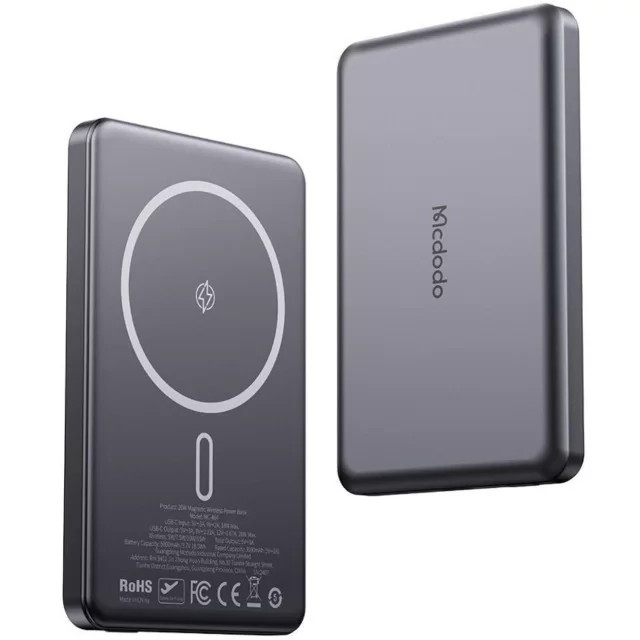 پاوربانک وایرلس مگ سیف 20 وات 5000 مک دودو MC-464 Mcdodo Metal Ultra-Thin
