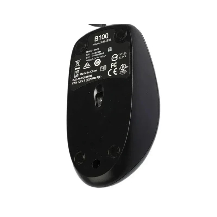 ماوس باسیم لاجیتک مدل Logitech Wired B100
