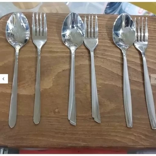 ست قاشق و چنگال استیل سولینگن آلمان حک شده 12 تایی 6 قاشق و 6 چنگال
