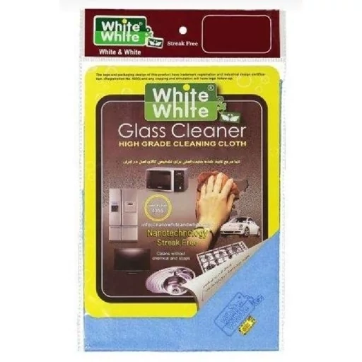 دستمال وایت اند وایت اصلی تنظیف ماشین ضد خش نانو دستمال چرمی کارواش دستمال جادویی میکروفایبر سیرابی