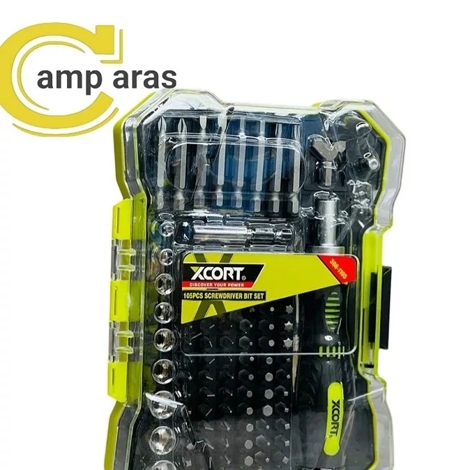 ست پیچ گوشتی 105 تکه ایکس کورت کد XCORT 306-1105