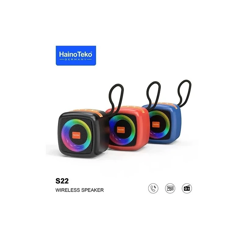 اسپیکر بلوتوثی هاینو تکو مدل S22  مقاوم در برابر آب  Haino teko S22