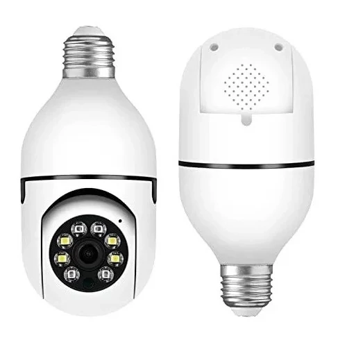 دوربین لامپی چرخش 360 درجه قابل کنترل با نرم افزار v380 اصل