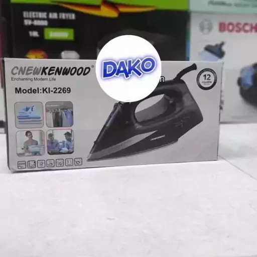 اتو بخار درجه یک کاملاً هوشمند نیو کنوود new kenwood توان 2600 وات کفی سرامیک مخزن بزرگ