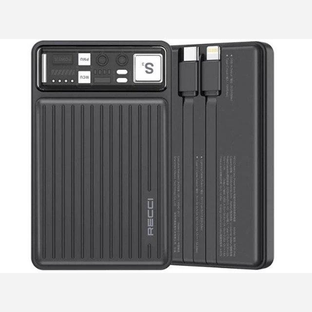 پاور بانک تایپ سی و یو اس بی 22.5 وات 10000 همراه با کابل تایپ سی و لایتنینگ رسی RPB-P40