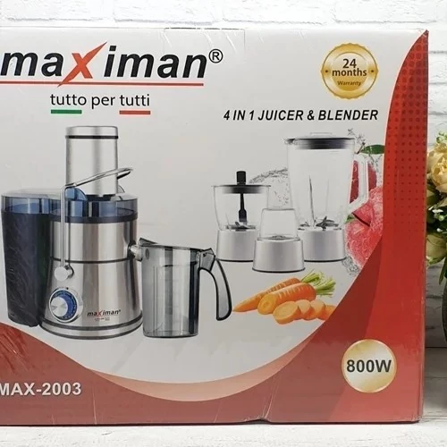 آبمیوه گیری چهار کاره ماکسیمان مدل MAX-2003 آبمیوه گیری چهار کاره ماکسیمان مدل MAX-2003
