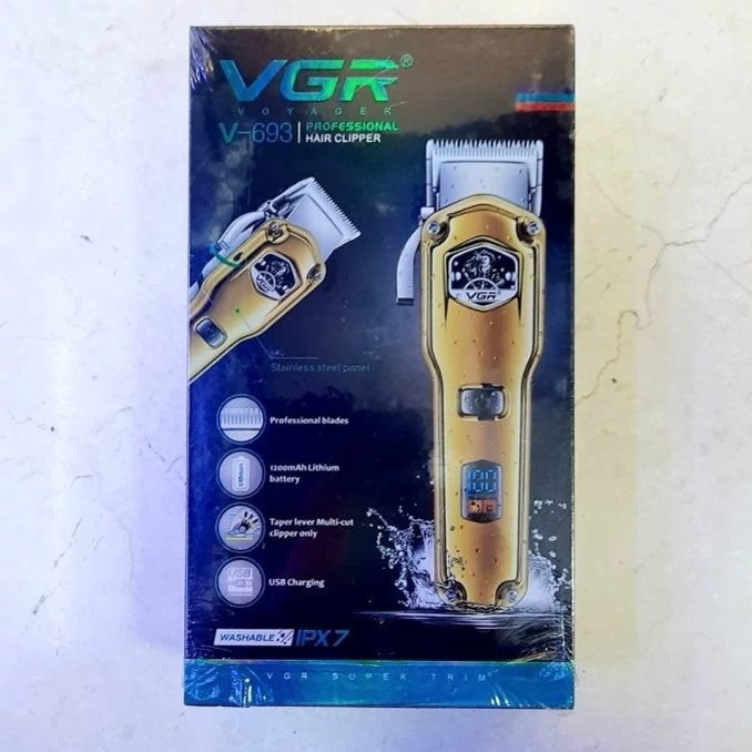 ماشین اصلاح وی جی آر مدل V-693 با تکنولوژی برش مستقیم و ضد آب