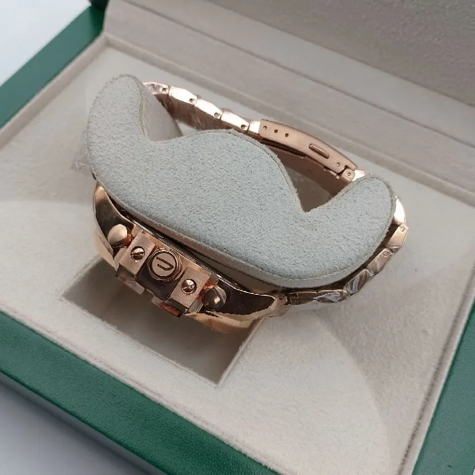 ساعت مچی مردانه دیزل رزگلد صفحه مشکی کرنوگراف دار با بند استیل