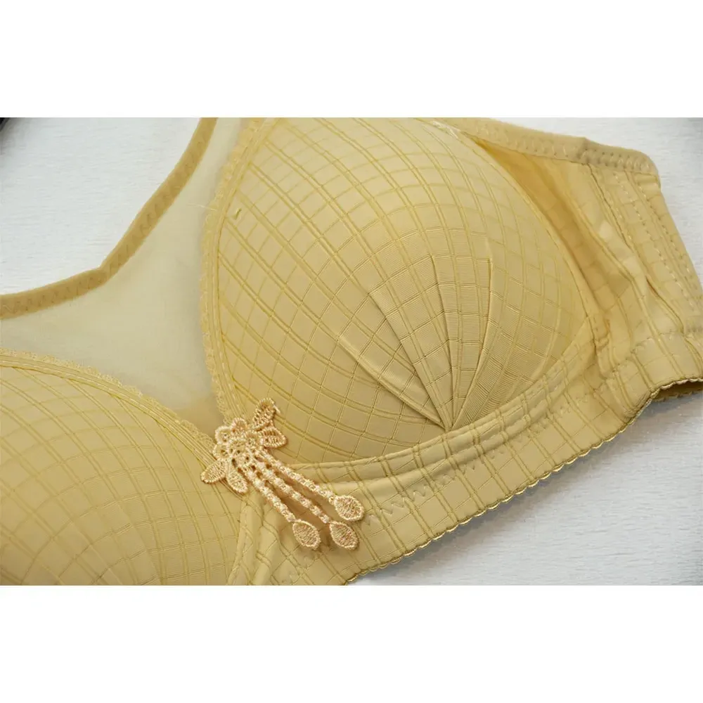 سوتین زیرکتی زنانه اسفنجی طرح چهارخانه کد 11504
