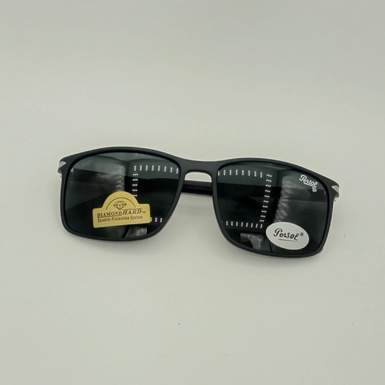 عینک آفتابی پرسول persol کد 8076 ساخت ایتالیا شیشه دایموند هارد ضد خش UV400 دسته فنر TR سایز 56