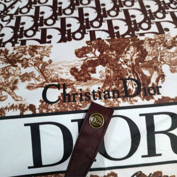 چتر اتوماتیک دیور Dior ضد باد با پارچه نانو و جعبه کادویی