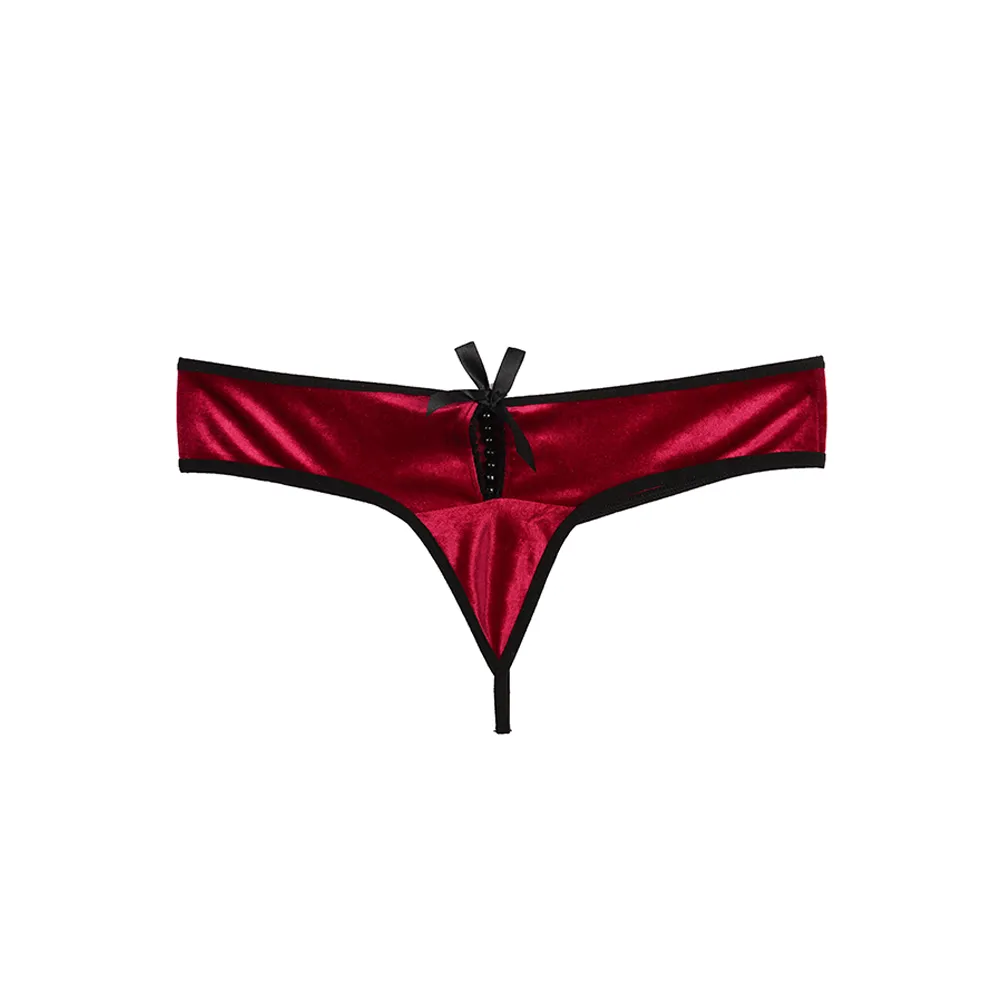 شورت لامبادا زنانه مخمل جلو باز مرواریدی پاپیون دار برند آلیس کارلاسایز F