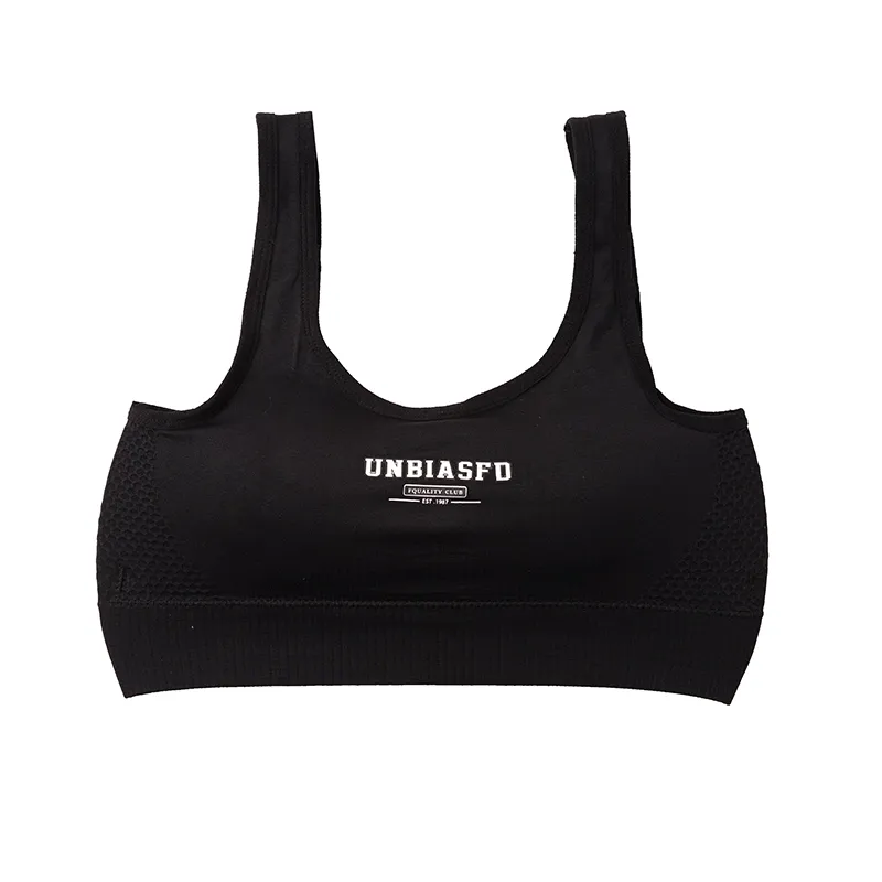 نیم تنه ورزشی زنانه بند رکابی کاپ دار سایز فری نخ و پنبه UNBIASFD