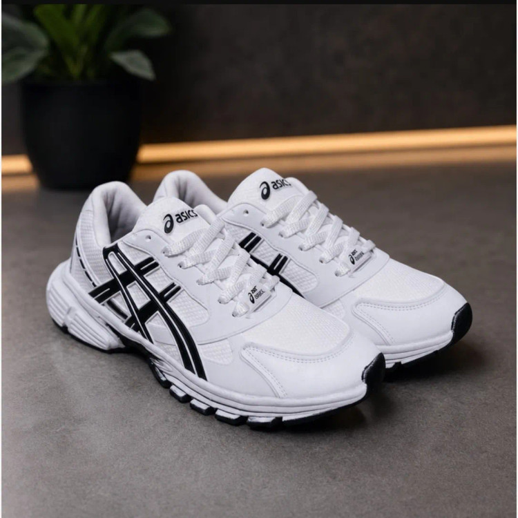 کفش اسپرت مردانه اسیکس مدل ایربولینگ رنگ سفید مشکی سایز 41 تا 44