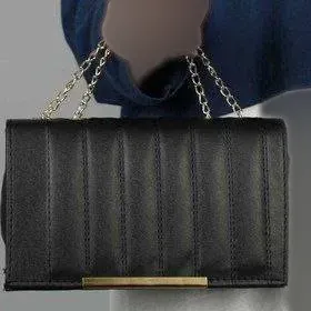 کیف چرمی زنانه مدل سیما رنگ مشکی سایز 20 در 15 سانتیمتر