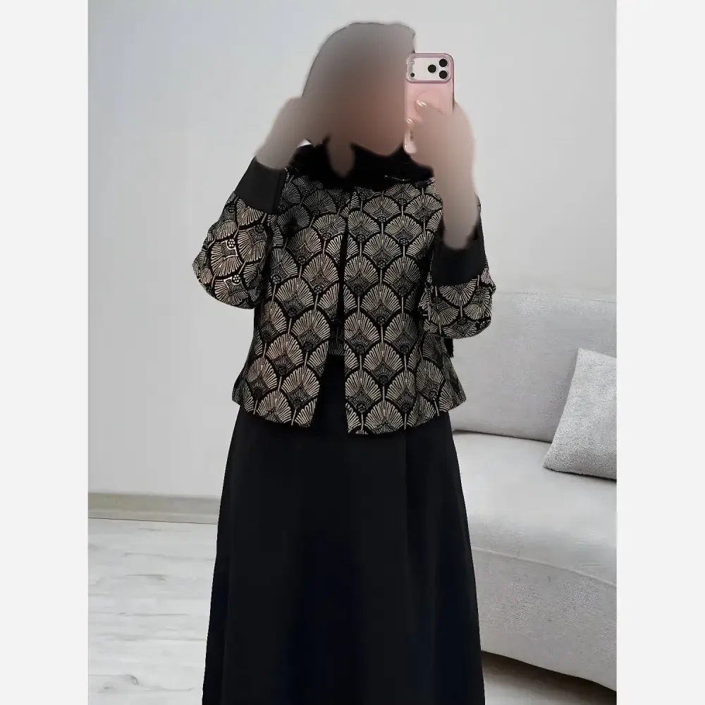 ست کت و سارافون زنانه مدل هما جنس پرشیا و تافته فری سایز 38 تا 46
