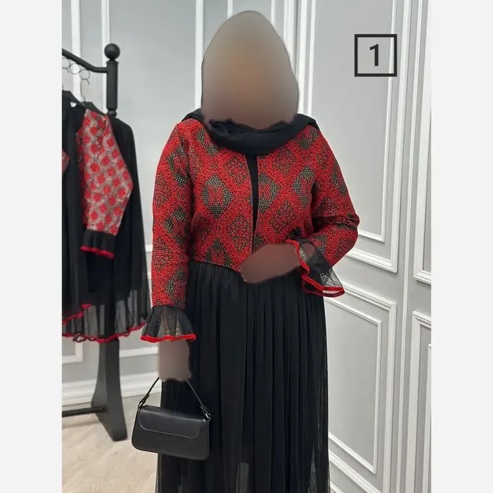 ست کت و دامن زنانه مدل گلرخ جنس تافته سوزن دوزی سایز فری 36 تا 46