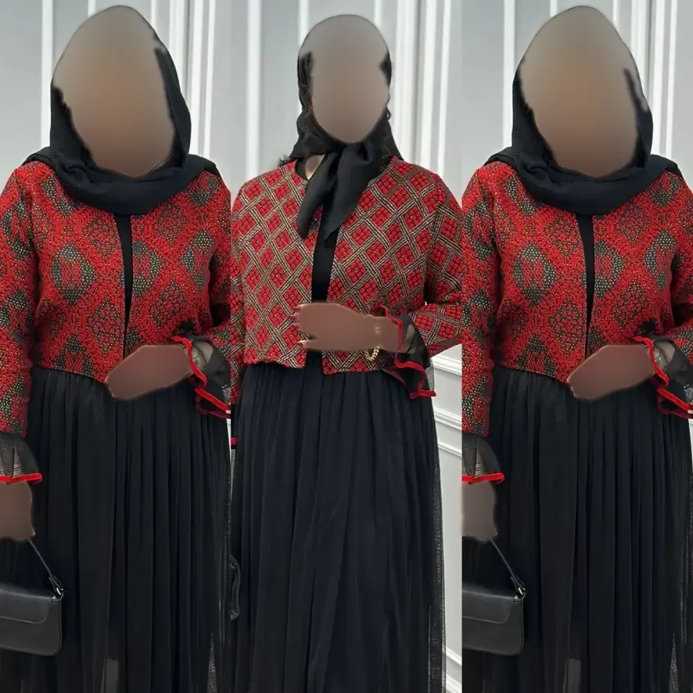 ست کت و دامن زنانه مدل گلرخ جنس تافته سوزن دوزی سایز فری 36 تا 46