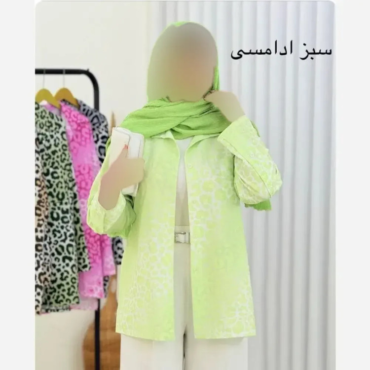 شومیز زنانه طرح پلنگی جنس ینزی فری سایز مناسب تا 46