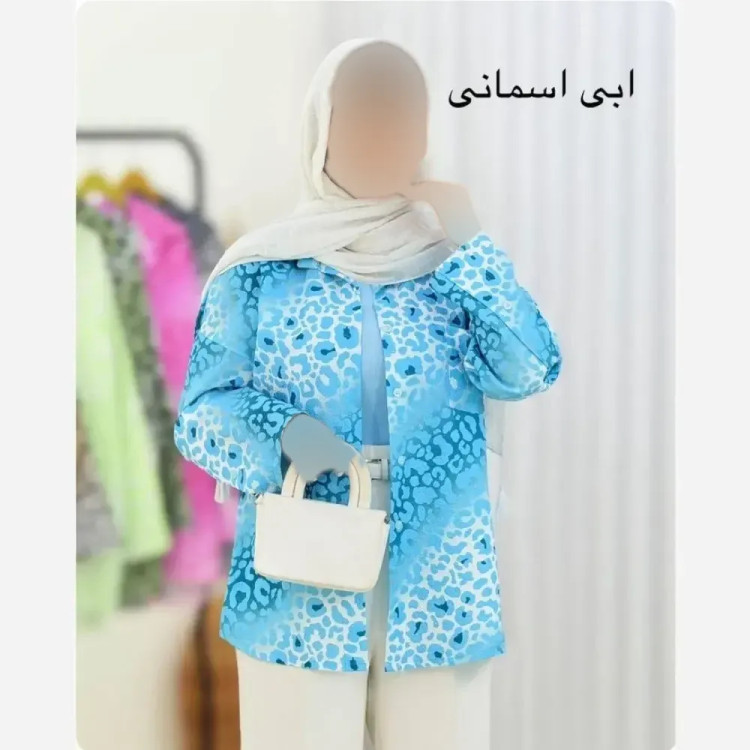 شومیز زنانه طرح پلنگی جنس ینزی فری سایز مناسب تا 46