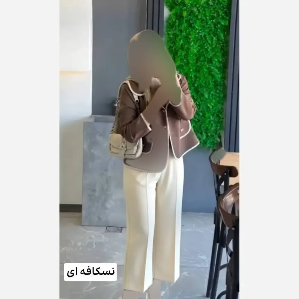 کت و شلوار زنانه مدل لاریس جنس مازراتی فری سایز تا 46