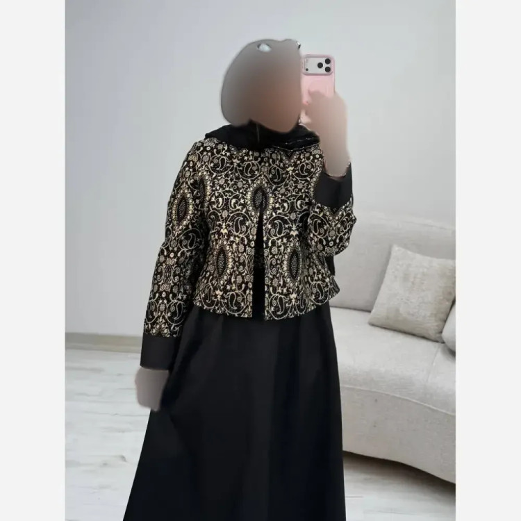 ست کت و سارافون زنانه مدل هما جنس پرشیا و تافته فری سایز 38 تا 46