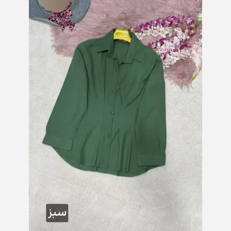 شومیز لنین پیله دار زنانه فری سایز 38 تا 46