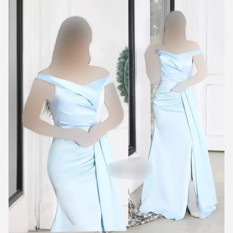 پیراهن ماکسی مجلسی زنانه مدل تیارا پارچه ساتن آمریکایی سایز 36 تا 48