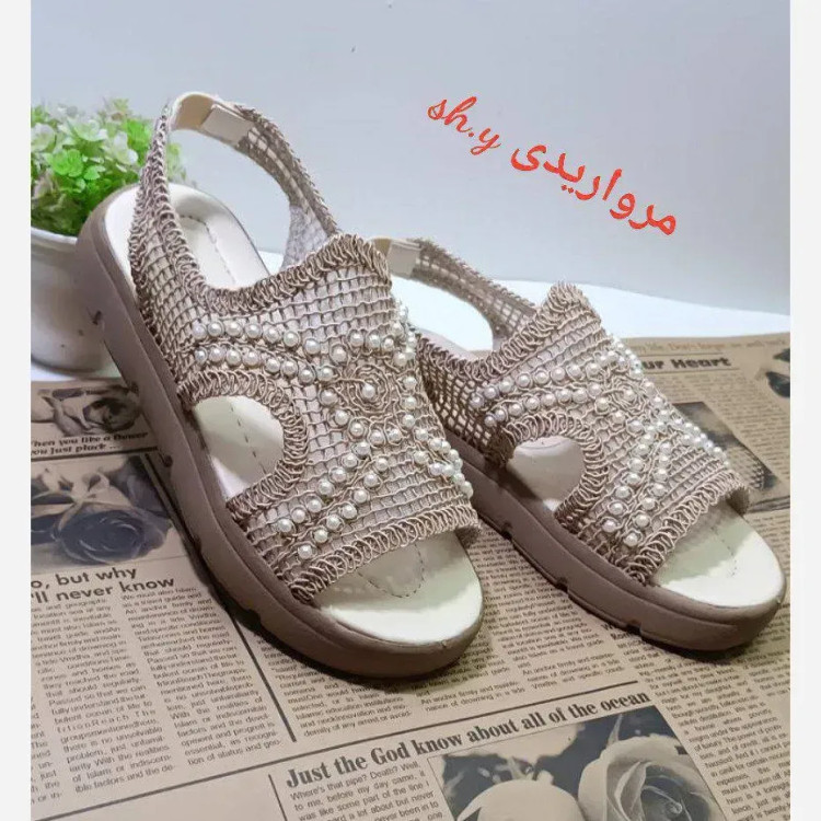 صندل زنانه گیپور لژدار طبی با زیره پیو و قالب استاندارد