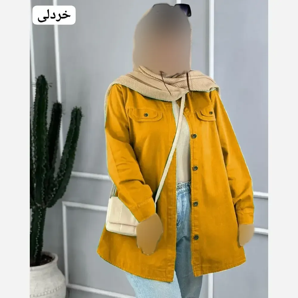 تونیک مانتویی زنانه جنس کرسپو دکمه دار فری سایز مناسب 38 تا 46