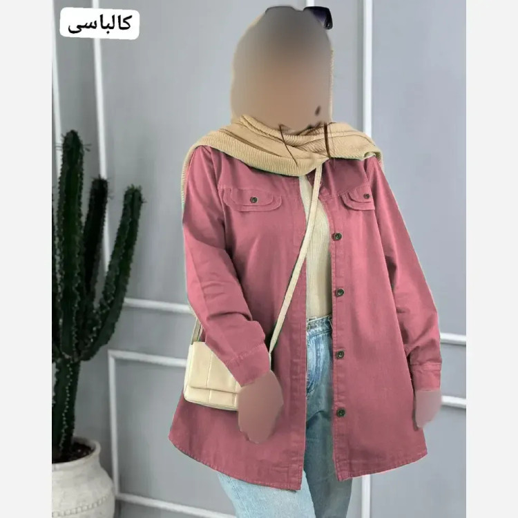 تونیک مانتویی زنانه جنس کرسپو دکمه دار فری سایز مناسب 38 تا 46