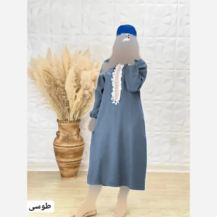 کفتان زنانه بلند یقه سنتی جنس کرسپو فری سایز