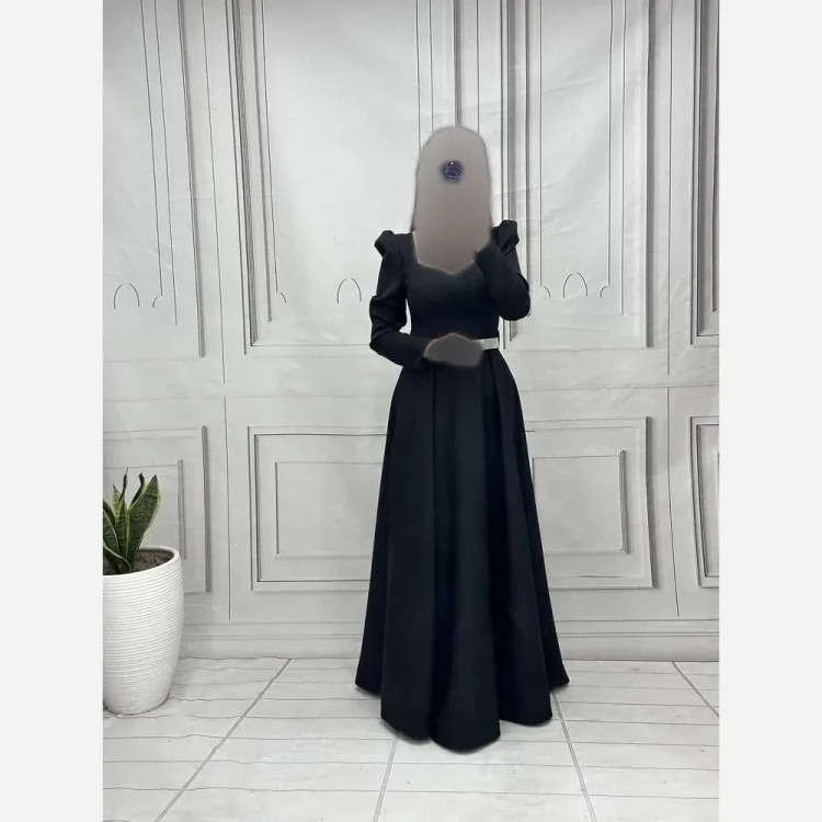 مانتو مجلسی زنانه مدل سیمین جنس کرپ مازراتی قد 150
