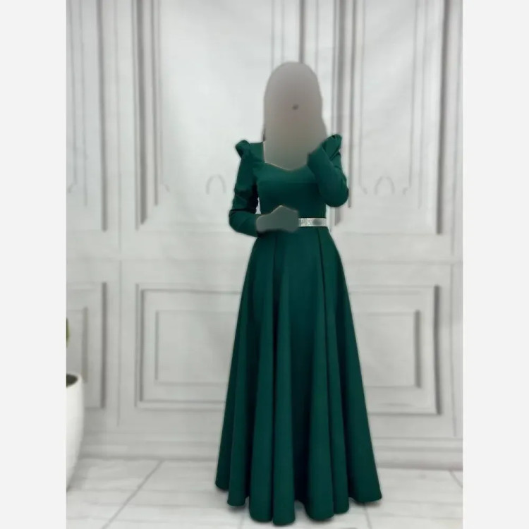 مانتو مجلسی زنانه مدل سیمین جنس کرپ مازراتی قد 150