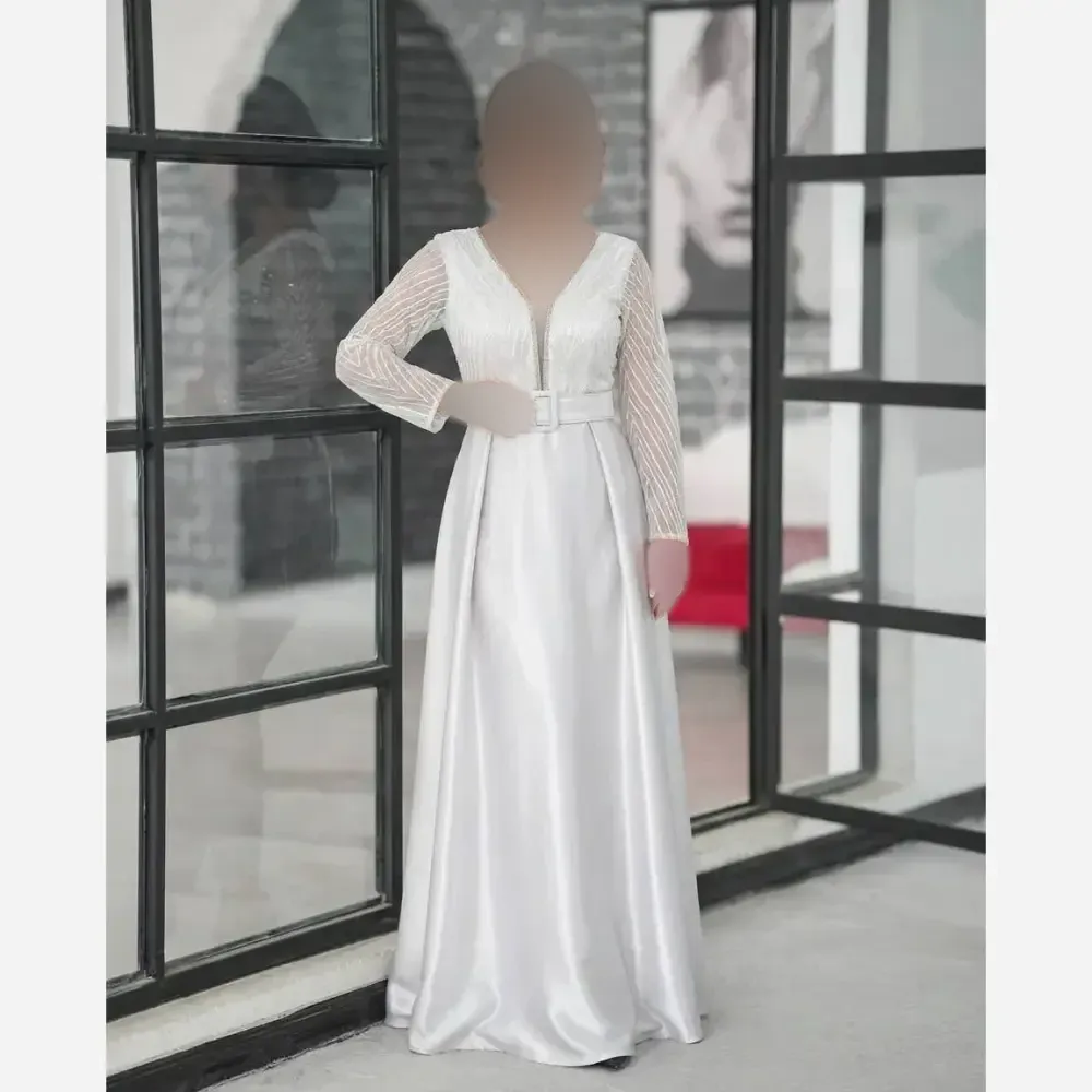 پیراهن مجلسی زنانه مدل پرنیا جنس شاین و ساتن ال ایکس قد 150