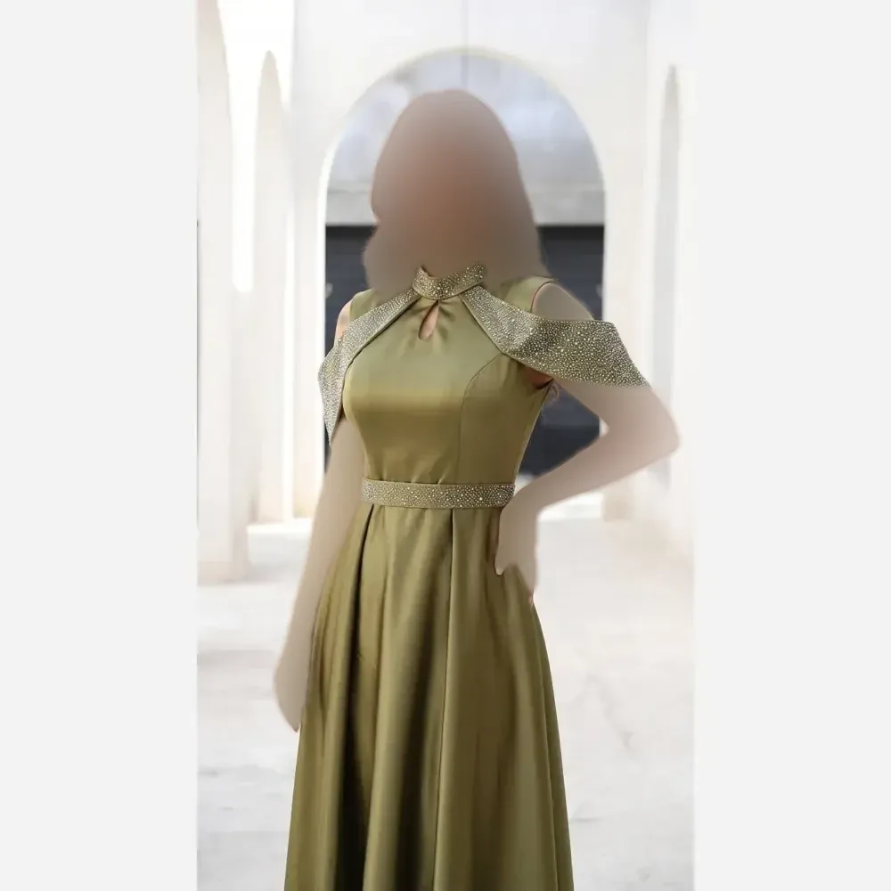 پیراهن زنانه مدل افسانه جنس ساتن ال ایکس قد 150